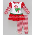 2015 new baby girls hot chirstmas candy cane dress pants sets christmas clothing sets christmas boutique outfits